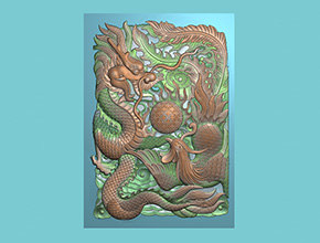 【龙凤玉牌】浮雕电脑玉雕机_玉雕图纸下载